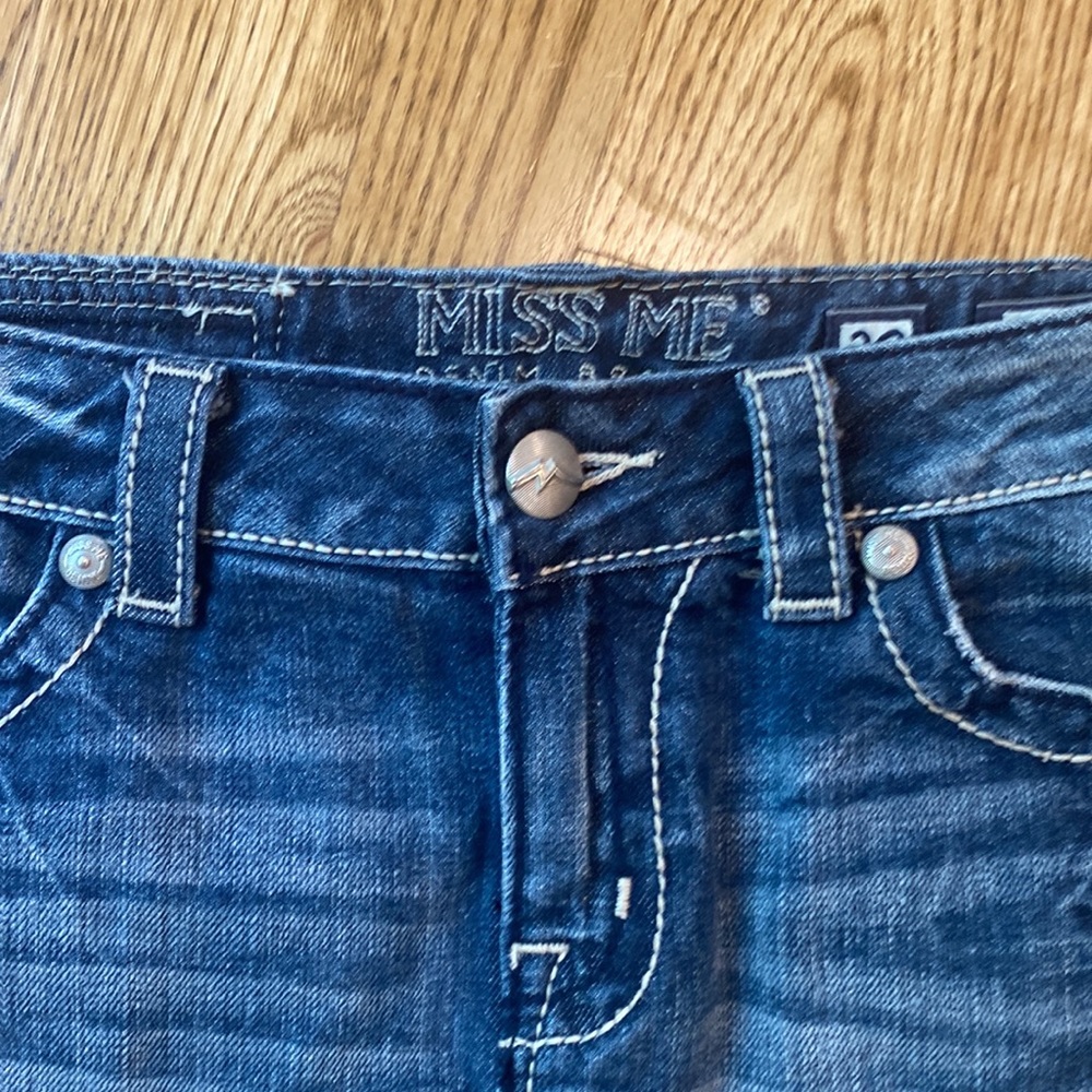 Miss Me distressed hem studded mini skirt size 29 JE105313 MK jean festival - Picture 2 of 9